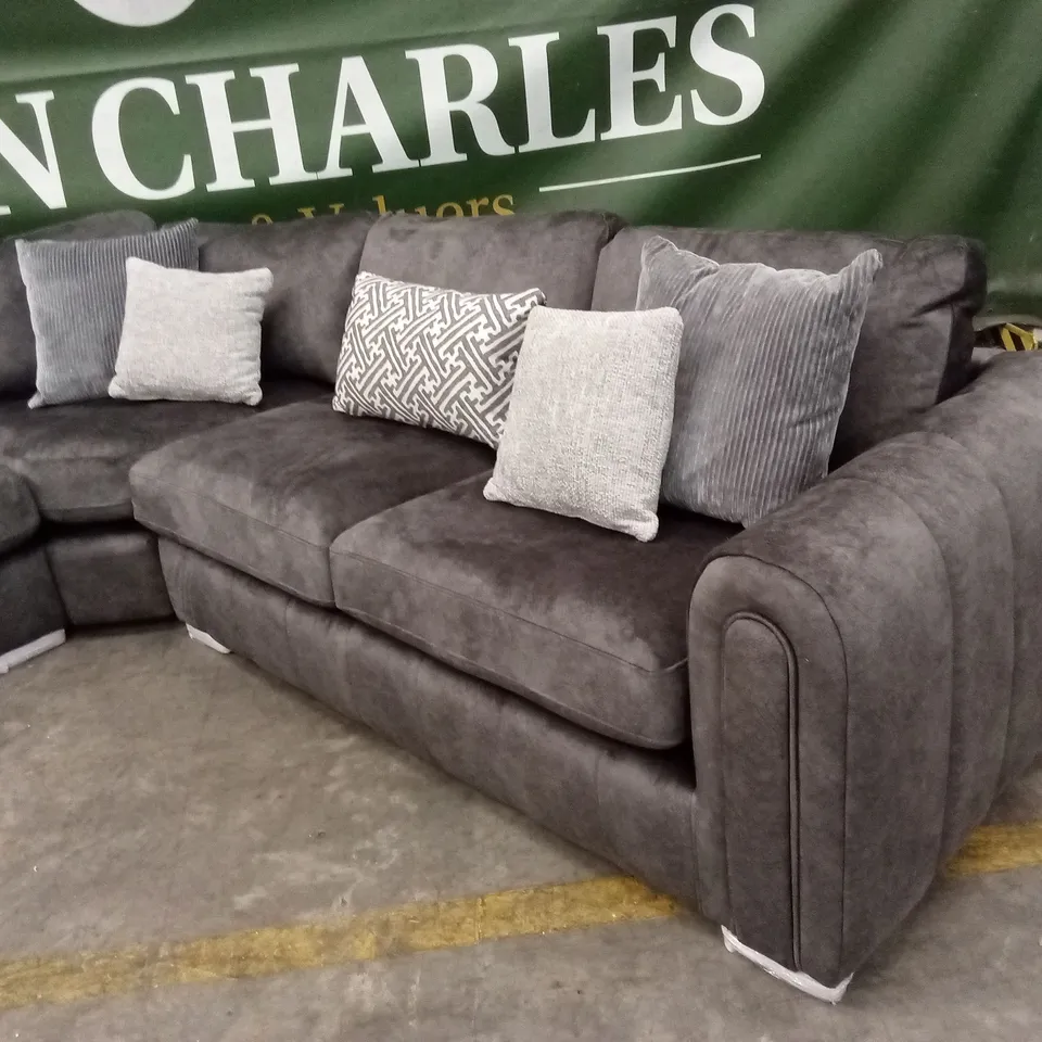 AMARA CORNER GROUP SOFA - CHARCOAL RRP £2849