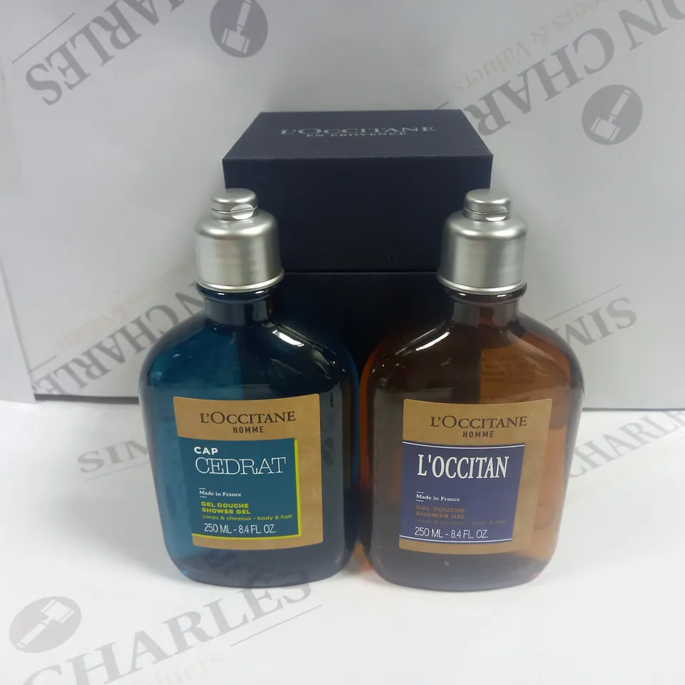BOXED L'OCCITANE MEN'S SHOWER GEL DUO 250ML EACH