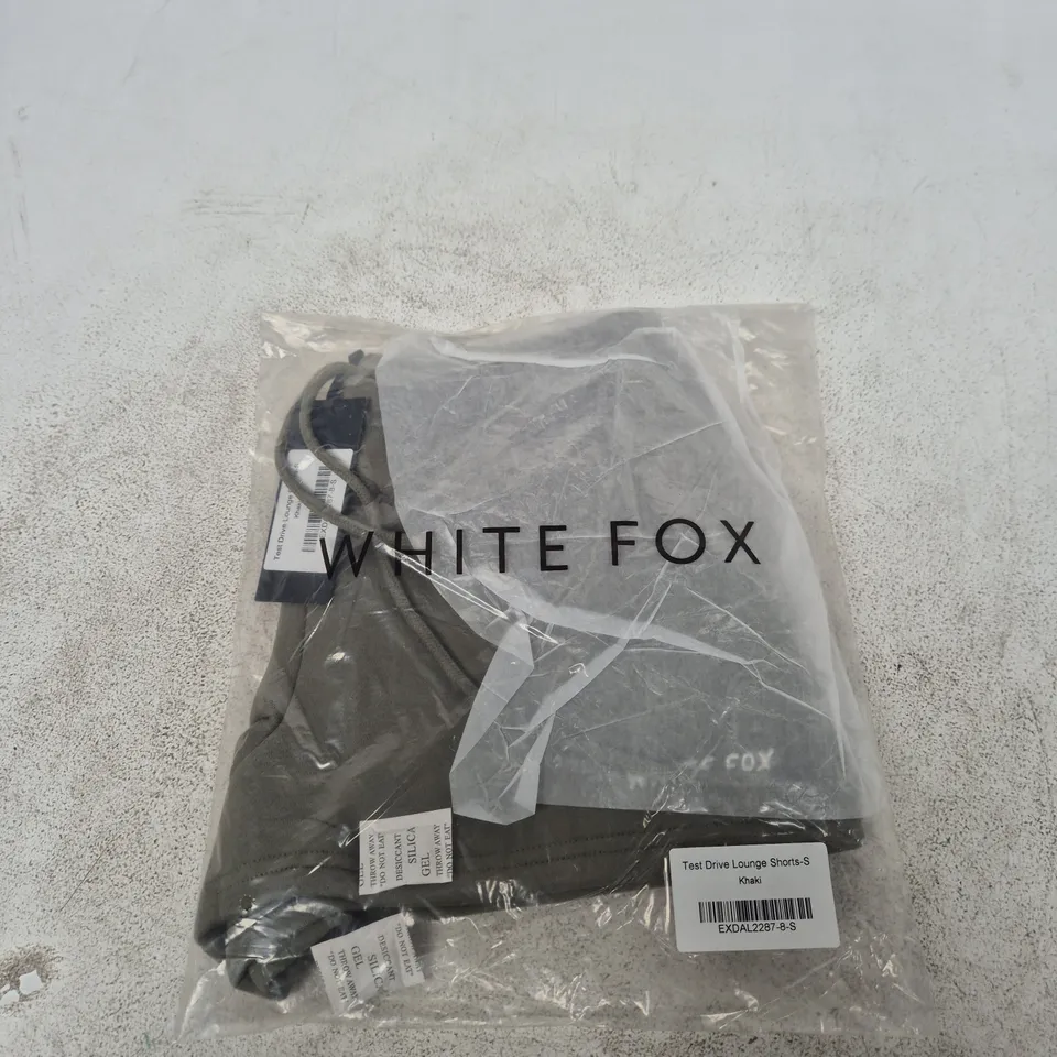 WHITE FOX TEST DRIVE LOUNGE SHORTS – KHAKI, UK SIZE S