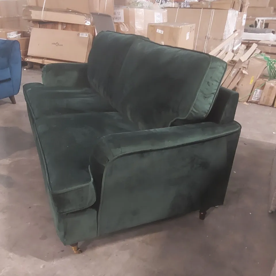 MARCANTONIO 3 SEATER VELVET UPHOLSTERED SOFA