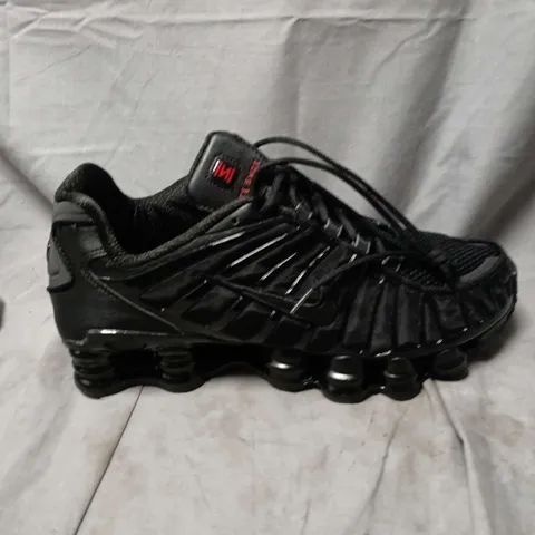 UNBOXED PAIR OF NIKE SHOX TRAINERS IN ALL BLACK - UK 10