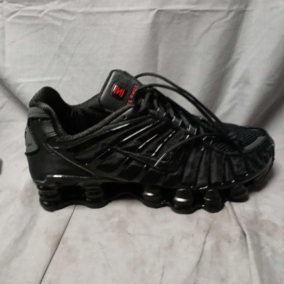 UNBOXED PAIR OF NIKE SHOX TRAINERS IN ALL BLACK - UK 10