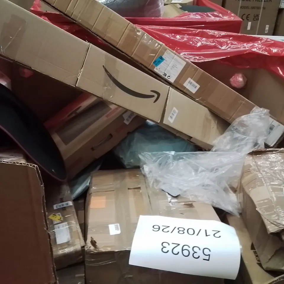 PALLET OF ASSORTED HOUSEHOLD GOODS AND PRODUCTS TO INCLUDE;FLOOR CUTTER,AIR COOLER,TV WALL MOUNT