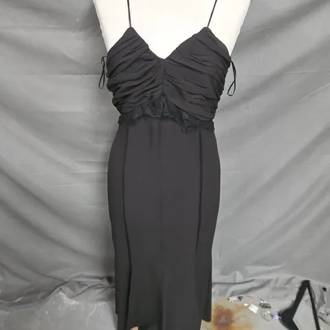ZARA MIDI DRESS IN BLACK SIZE M