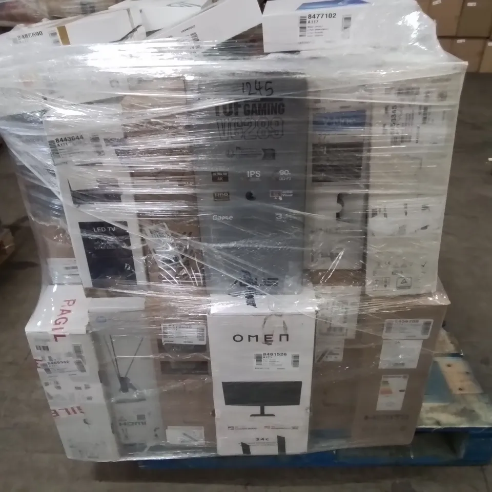 PALLET OF APPROXIMATELY 23 UNPROCESSED RAW RETURN MONITORS TO INCLUDE;