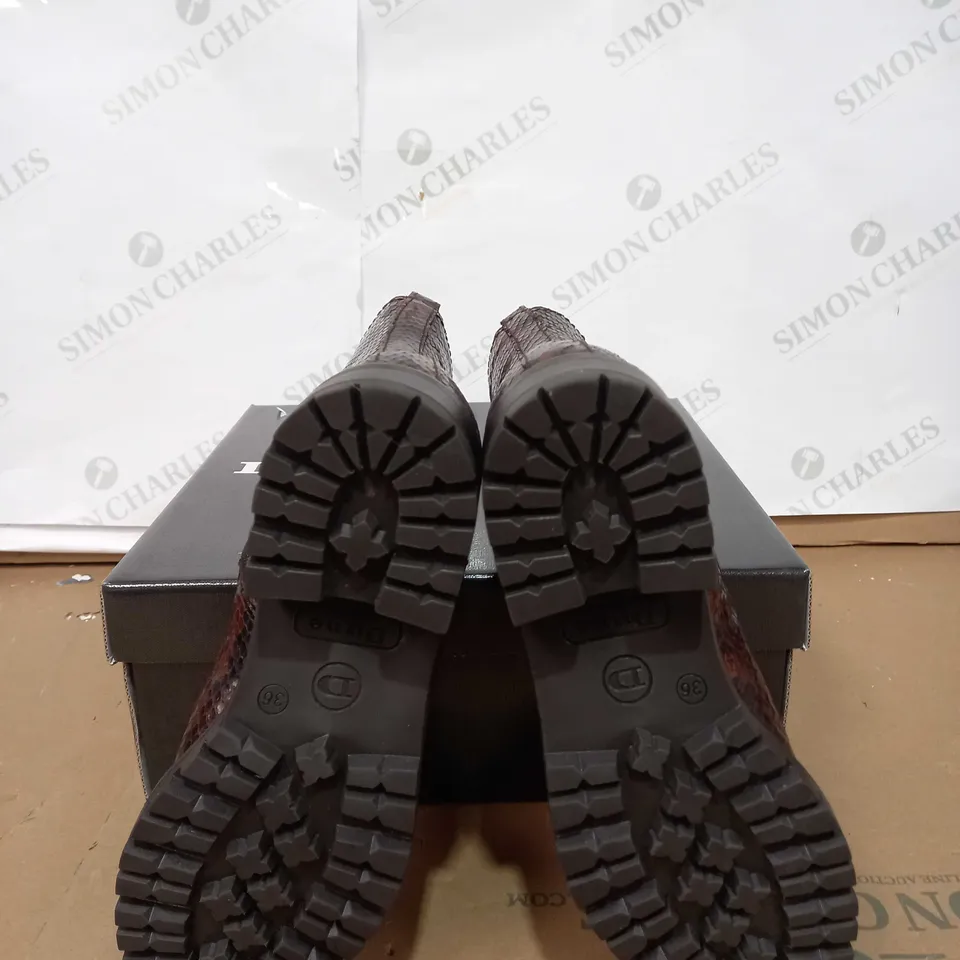 BOXED DUNE PRESTNE HIKR BOOT REPTILE SIZE 3