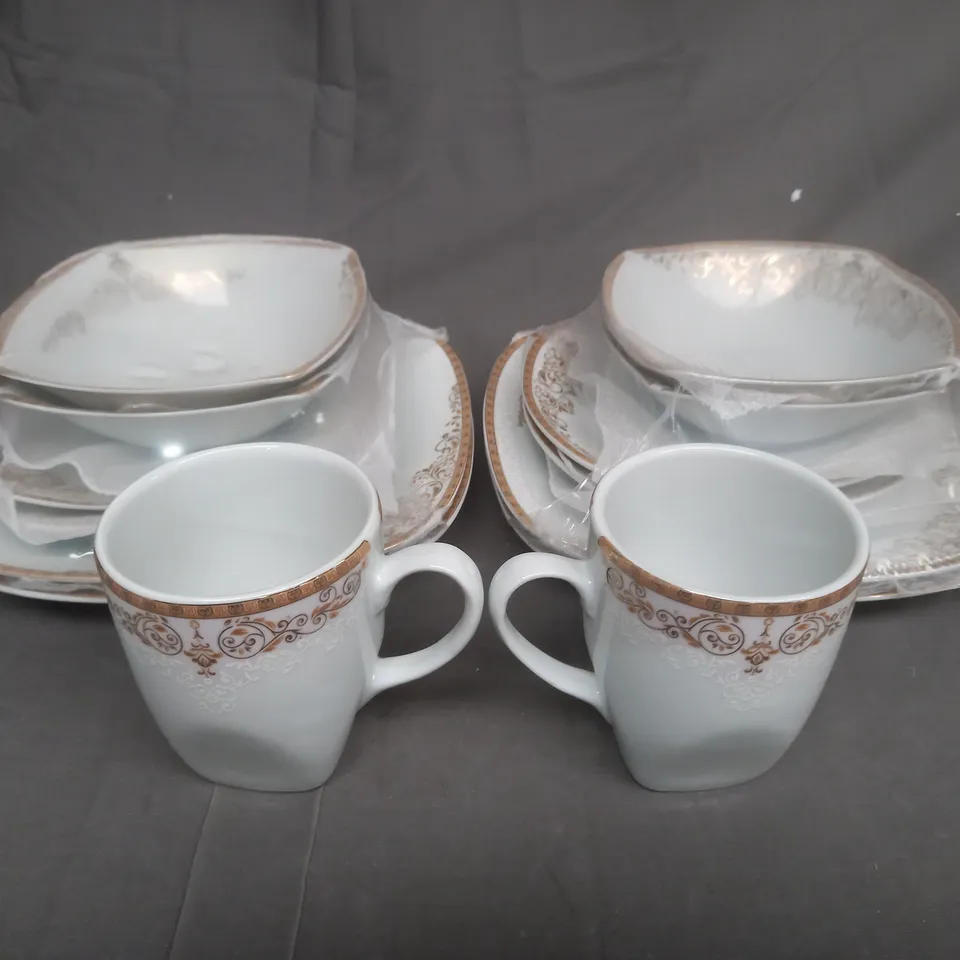 ROYAL PORCELAIN SQUARE DINNER SET 