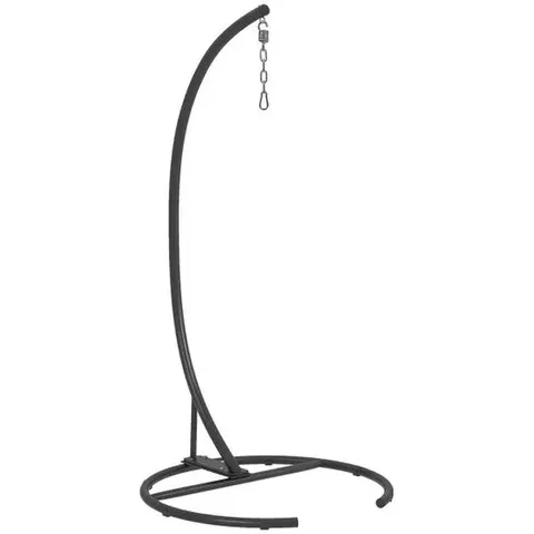 BOXED OUTSUNNY HAMMOCK CHAIR STAND W/ ROUND BASE, C SWING STAND ONLY, BLACK (1 BOX)