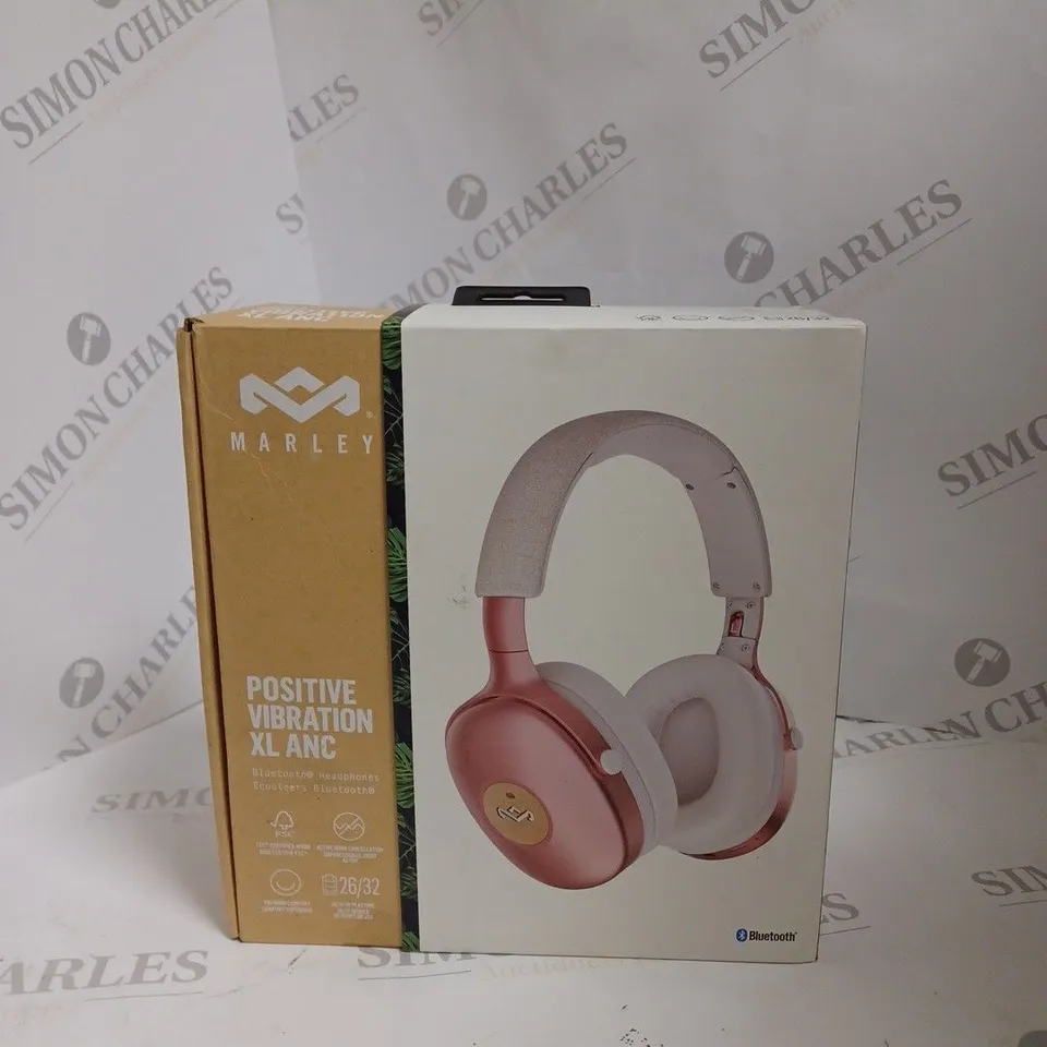 BOXED HOUSE OF MARLEY POSITIVE VIBRATION XL ANC BLUETOOTH HEADPHONES EM-JH151-CP