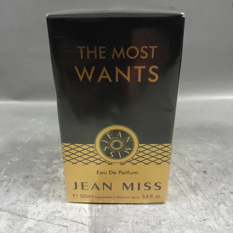 BOXED AND SEALED JEAN MISS THE MOST WANTS EAU DE PARFUM - 100ML