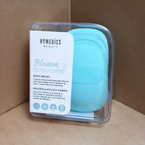 BOXED HOMEDICS BLOSSOM HONEYCOMB BODY BRUSH