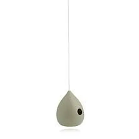 BOXED K BY KELLY HOPPEN SET OF TWO CERAMIC HANGING TEARDROP BIRD FEEDERS