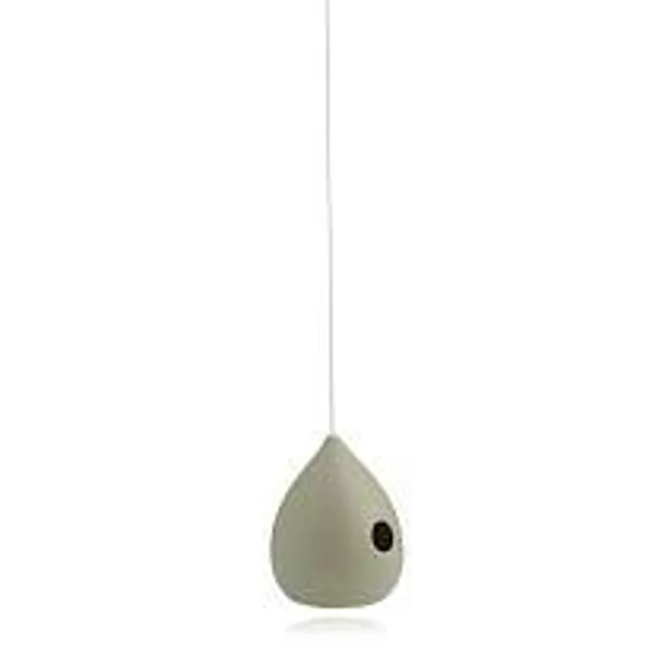 BOXED K BY KELLY HOPPEN SET OF TWO CERAMIC HANGING TEARDROP BIRD FEEDERS