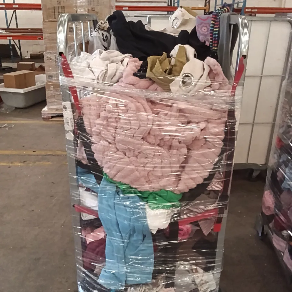 CAGE OF ASSORTED DESIGNER ASSORTED CLOTHING ITEMS ( CAGE NOT INCLUDED)
