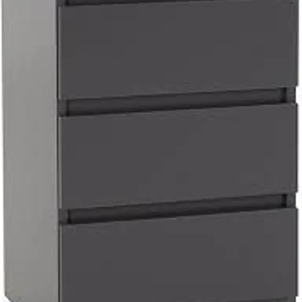 BOXED MALVERN 3 DRAWER BEDSIDE - GREY (1 BOX)