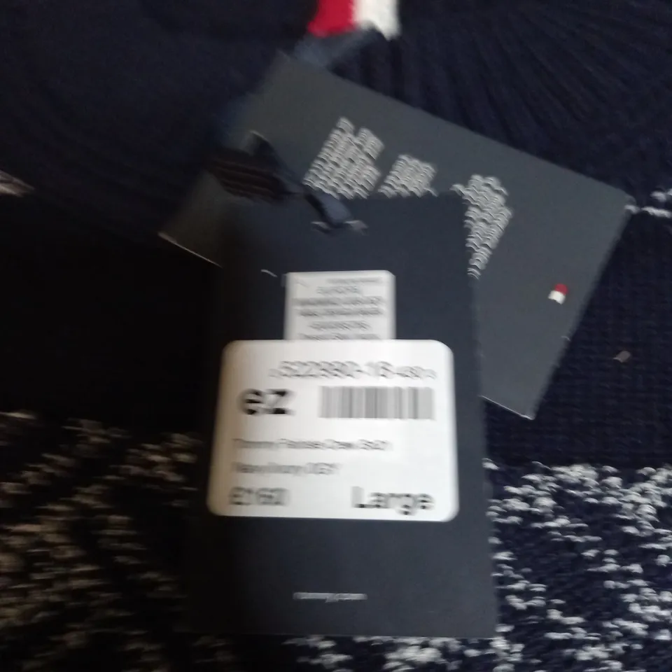 TOMMY HILFIGER FAIRISLE CREW KNITTED JUMPER SIZE L