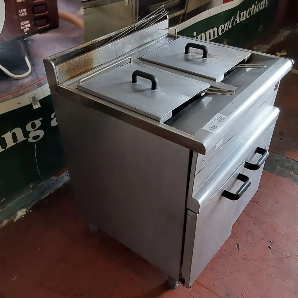 FALCON COMMERCIAL DOUBLE STAINLESS STEEL FRYER