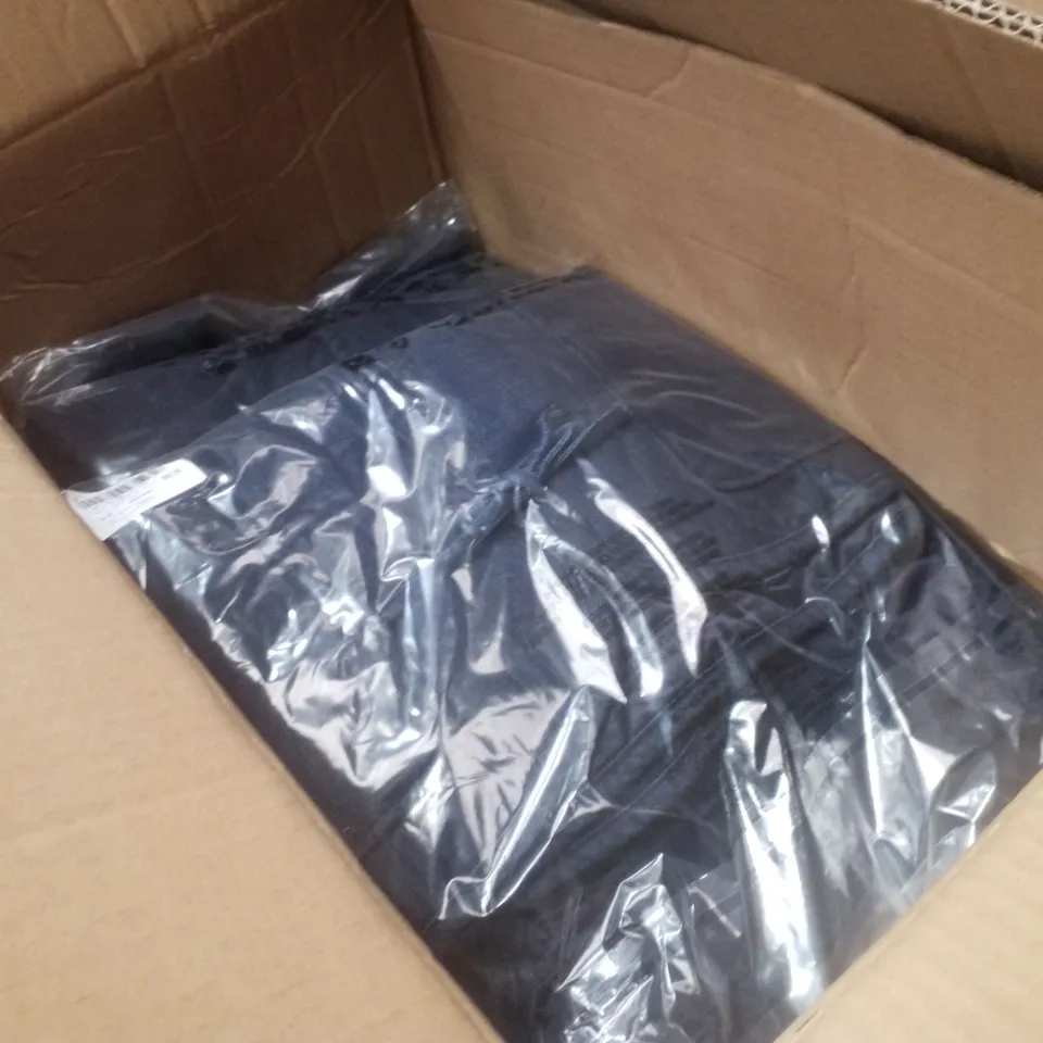 BOX CONTAINING APPROXIMATELY 9 BRAND NEW SIMPLY BE BLUE TIE FRONT QUILTED DENIM GILET - SIZE 20
