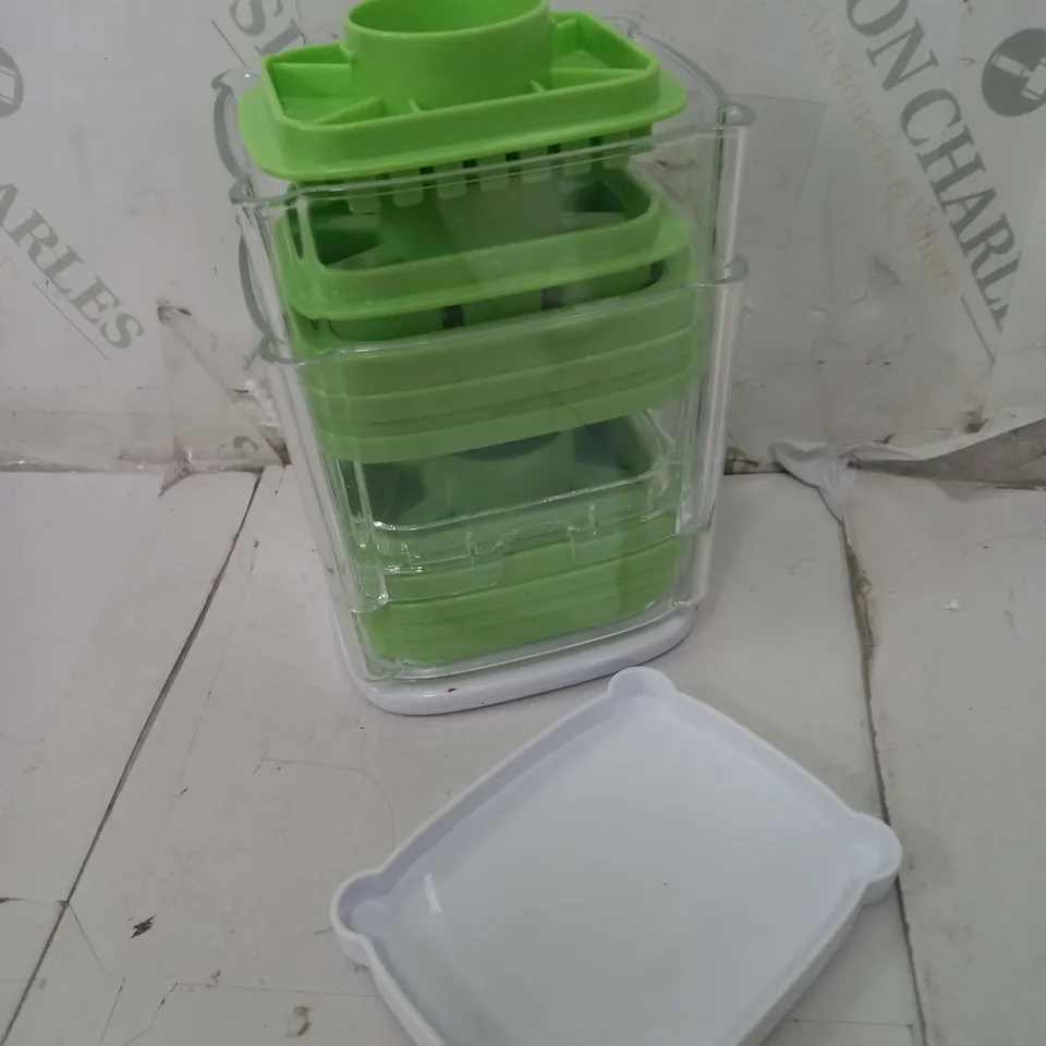 COOK'S ESSENTIALS 4 BLADE INTERCHANGEABLE CHOPPER