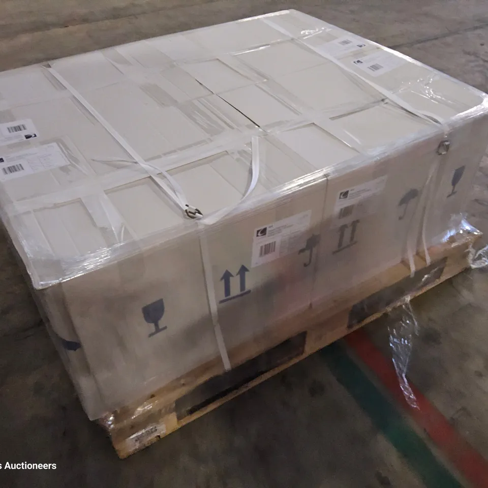 PALLET TO CONTAIN FOUR BOXED ESPERIA WALL HUNG SINGLE DOOR VANITY UNITS 600mm MIDNIGHT GLOSS