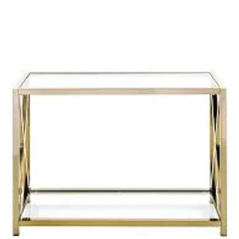 CHRISTIE CONSOLE TABLE- BRASS