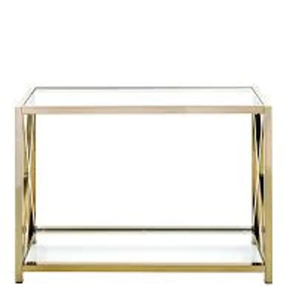 CHRISTIE CONSOLE TABLE- BRASS