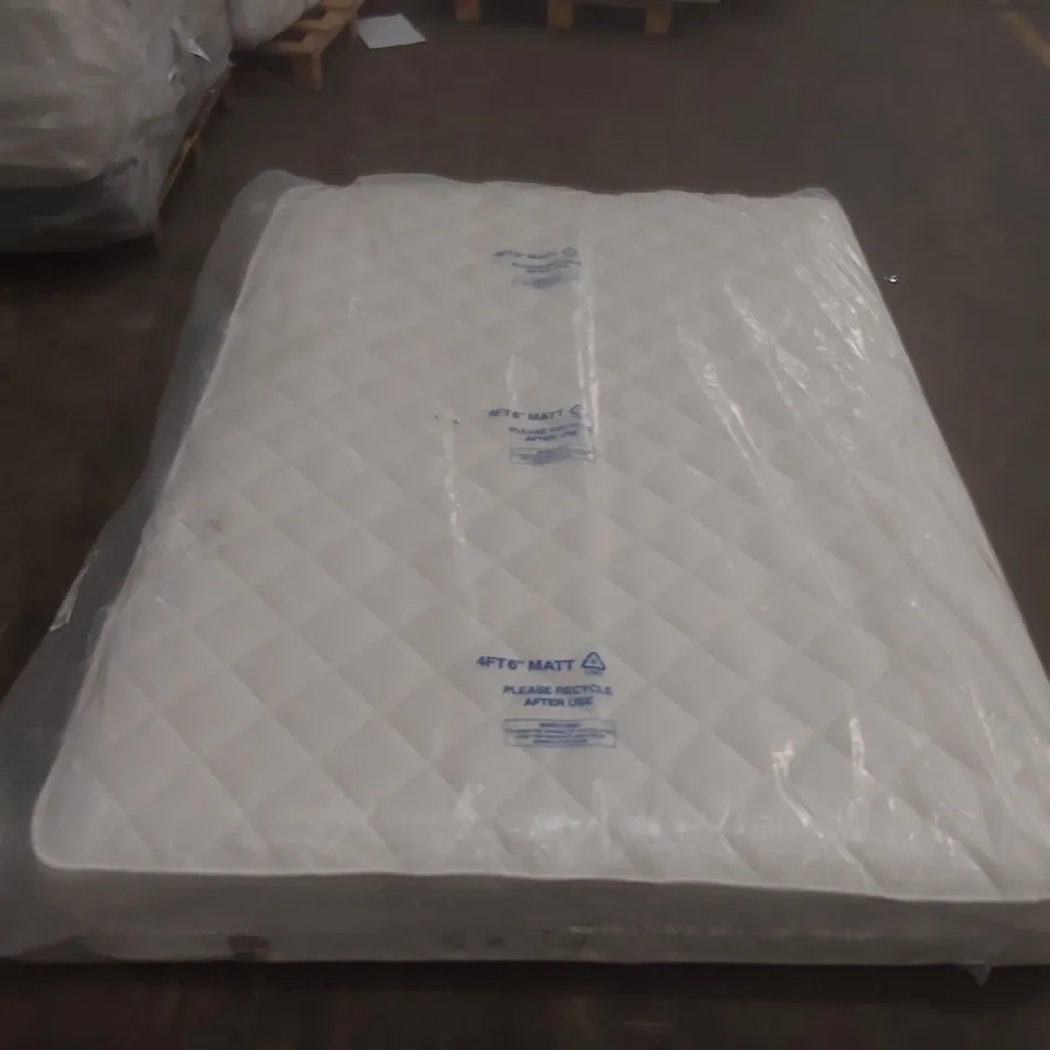 QUALITY BAGGED AIRSPRUNG 4'6 DOUBLE MATTRESS