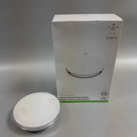 2 X BOXED BELKIN BOOST-UP SPECIAL EDITION 7.5W WIRELESS CHARGING PADS IN WHITE