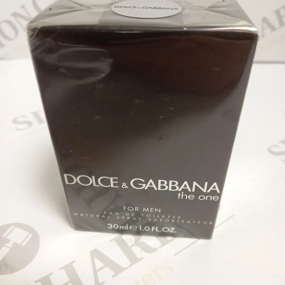 BOXED AND SEALED DOLCE AND GABBANA THE ONE FOR MEN EAU DE TOILETTE 30ML