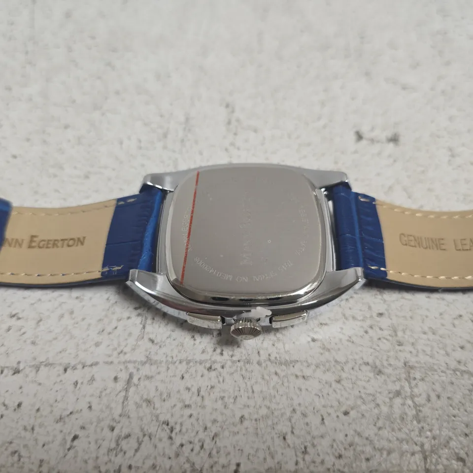 MANN EGERTON GLIDER WATCH IN STEEL/BLUE