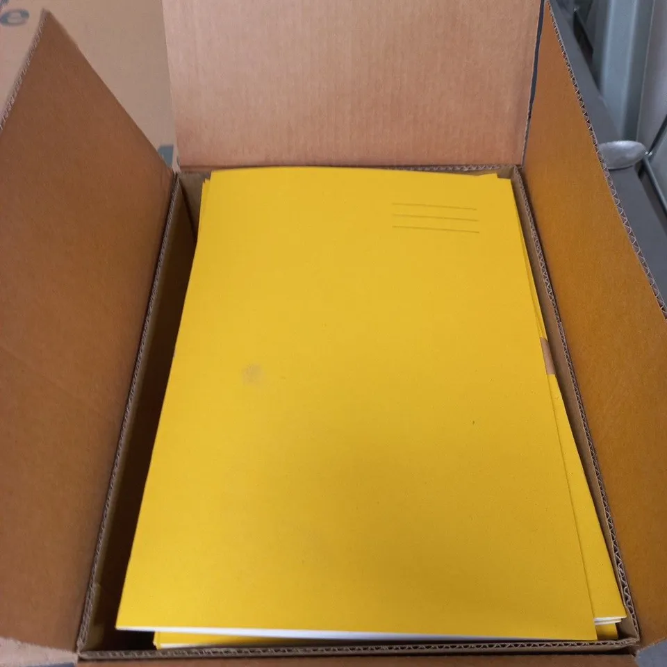 BOX OF 50X 24 PAGE YELLOW ART BOOK(BRAND NEW) (PLAIN PAGES)