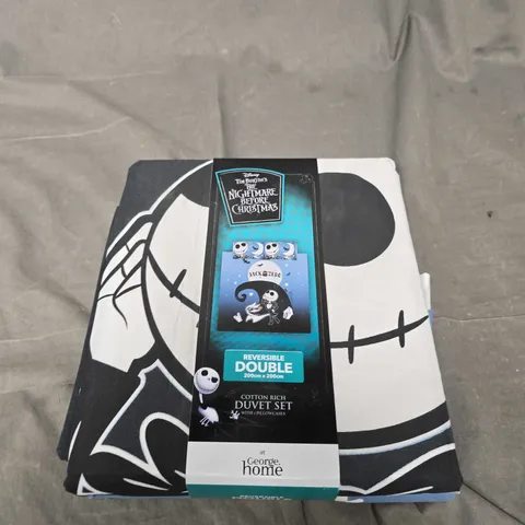 TIM BURTON THEMED REVERSIBLE COTTON RICH DUVET SET - DOUBLE