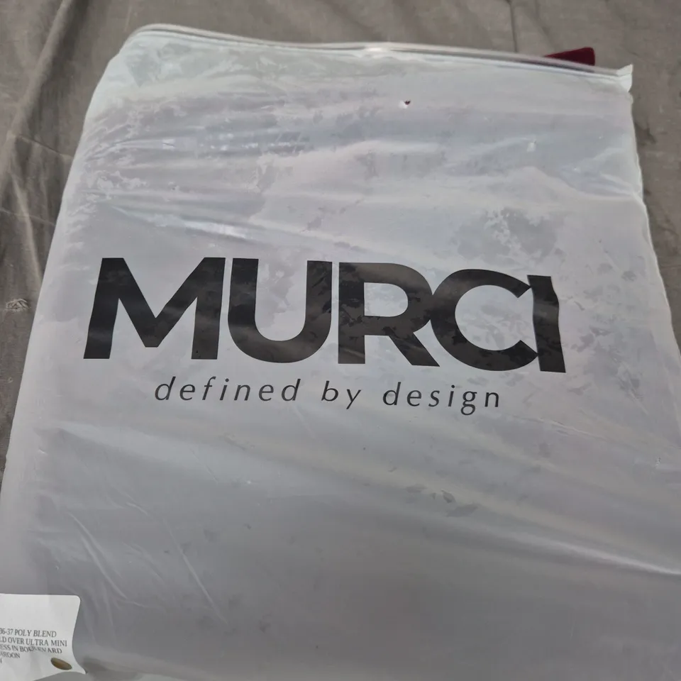 MURCI ULTRA MINI DRESS – MAROON, POLY BLEND, UK 14