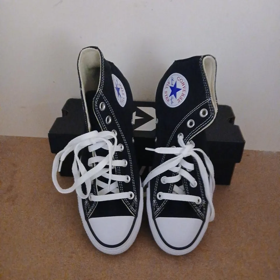 CONVERSE ALL STAR HI BLACK SNEAKERS – M9160C, UK 5 / US 5 / EUR 37.5