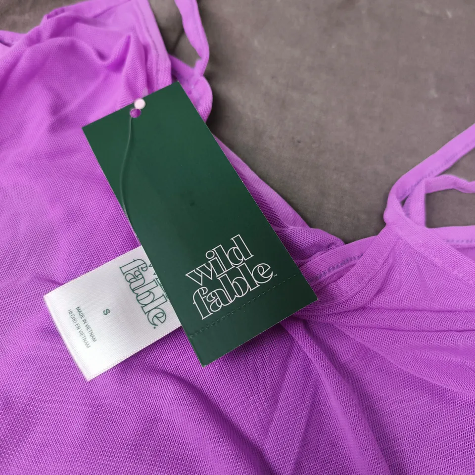 2 x WILD FABLE PURPLE KIDS' SLEEVELESS DRESS – UK 4-6 (S 4-6)