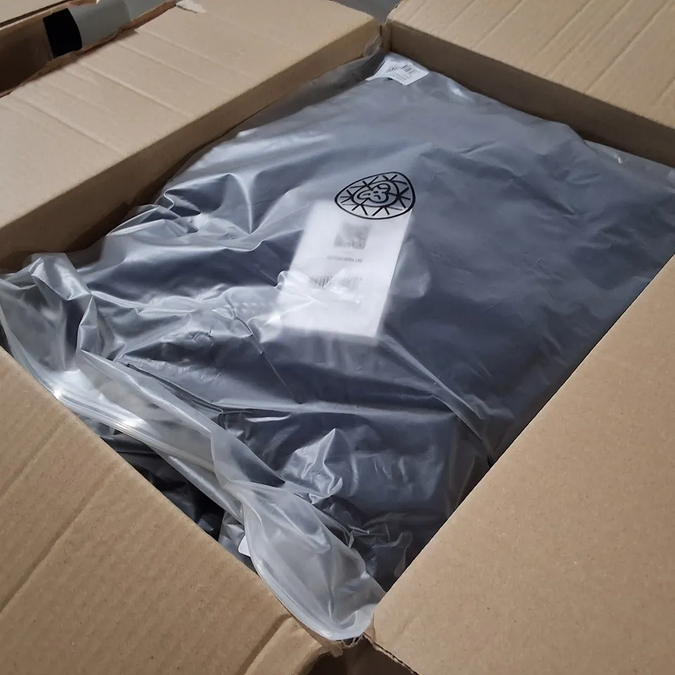 BOX CONTAINING APPROXIMATELY 6 BRASS MONKEY UNISEX NAVY HOODIE – XL