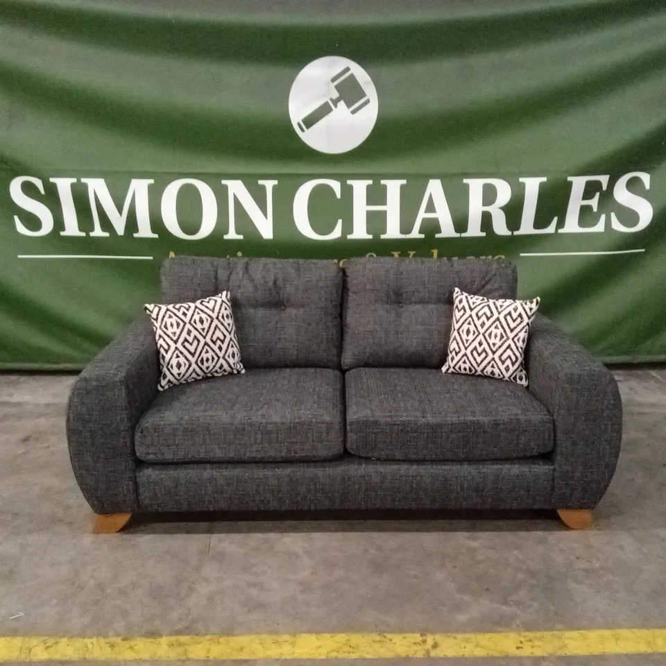 PRENT FABRIC 3 SEATER SOFA - GREY RRP £799