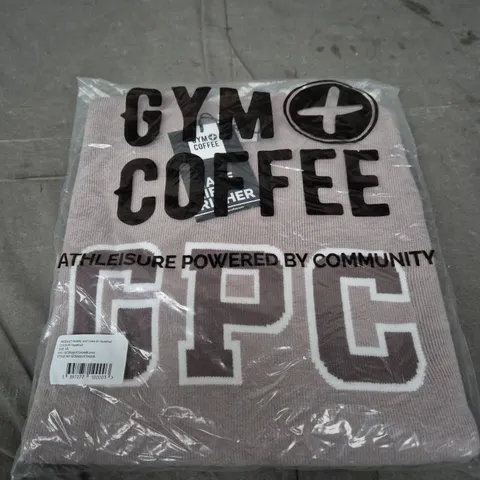 GYM+COFFEE KNIT CREW IN HAZELNUT – XS