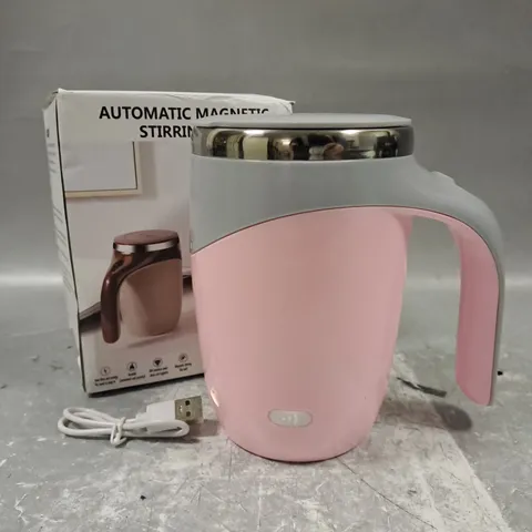 BOXED UNBRANDED DTM-630 AUTOMATIC MAGNETIC STIRRING CUP IN PINK