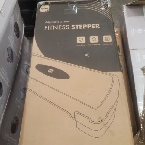 BOXED KAYMAN ADJUSTABLE 2 LEVEL FITNESS STEPPER - BLUE