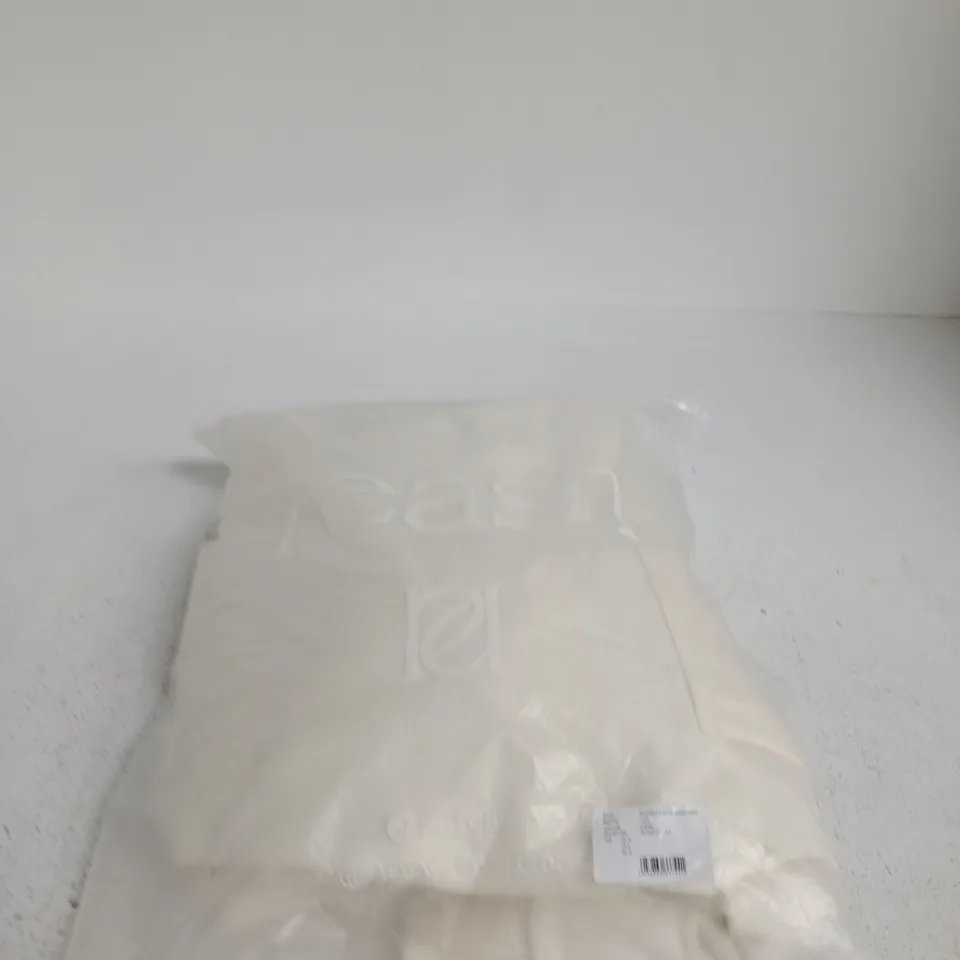 REASN CREME REVERSIBLE STRIPE OVERSIZED HOODIE - SIZE UK 12 