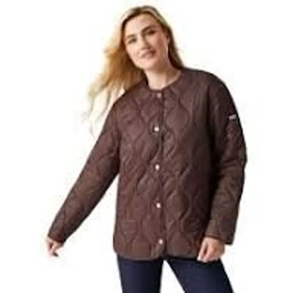BRAND NEW REGATTA WOMENS HARLETTA PADDED INSULATED JACKET BOURBON UK SIZE 12