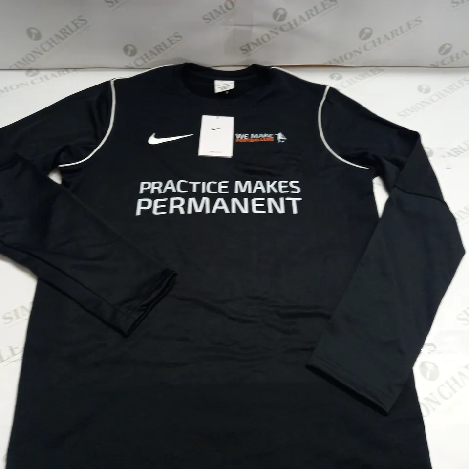 NIKE DRI-FIT CREW NECK JUMPER - M