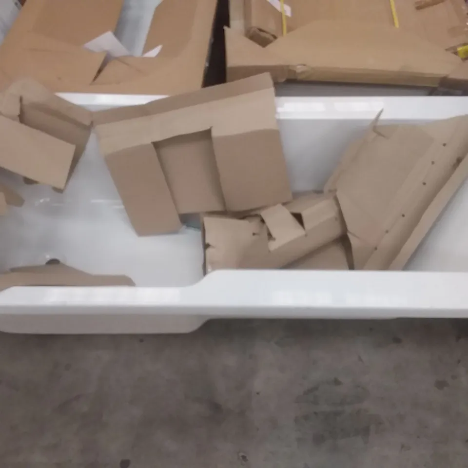 STRAIGHT SHOWER BATH - WHITE