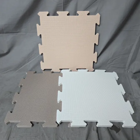 THE MODERN NURSERY PUZZLE PLAYMAT – WARM GREY, SAND & WHITE (16 TILE SET)