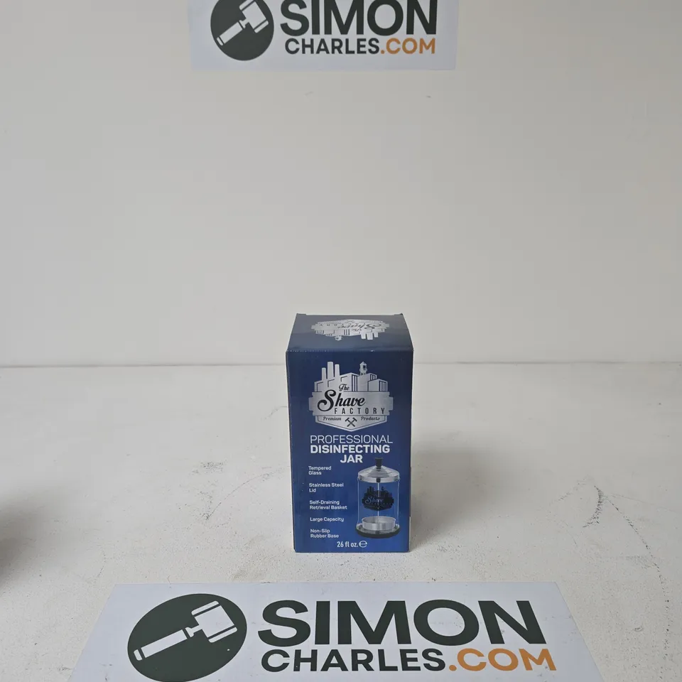 SHAVE FACTORY PROFESSIONAL DISINFECTING JAR – BOXED 