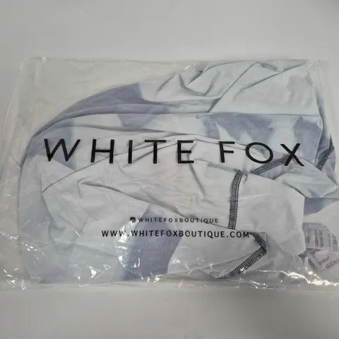 WHITE FOX MAXI DRESS – GREY SCALE FLORAL, XS