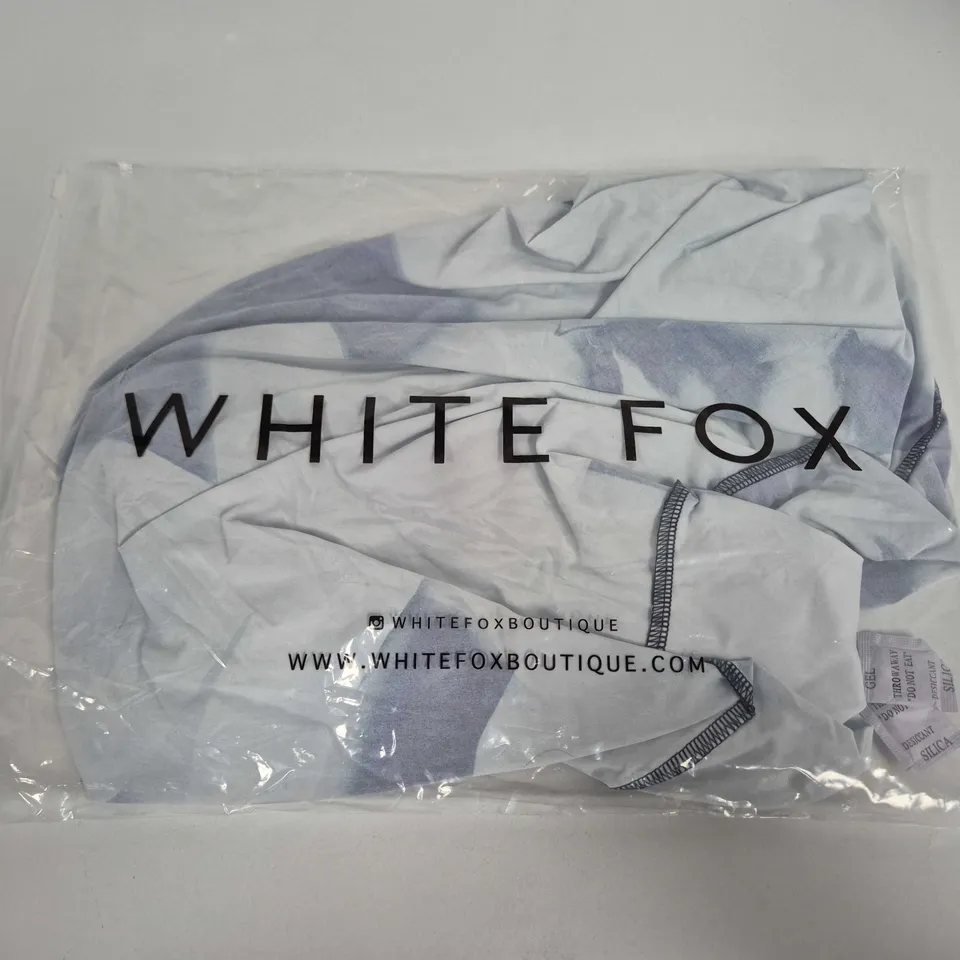 WHITE FOX MAXI DRESS – GREY SCALE FLORAL, XS