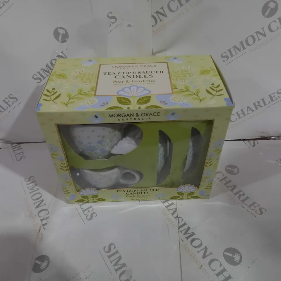 MORGAN & GRACE TEA CUP & SAUCER CANDLES