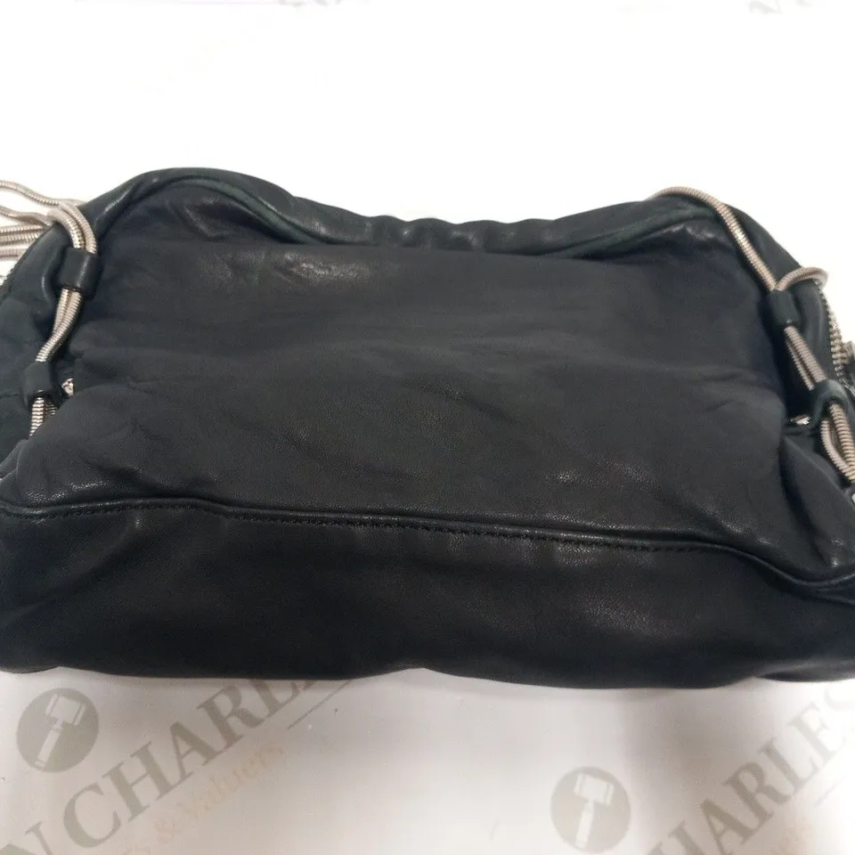 ALEXANDER WANG BLACK LEATHER BRENDA SMALL CHAIN BAG